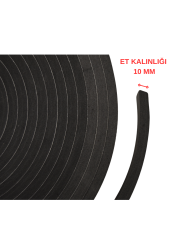 10 x 50 Mm Yapışkanlı Epdm Sünger Şerit (50 Metre)