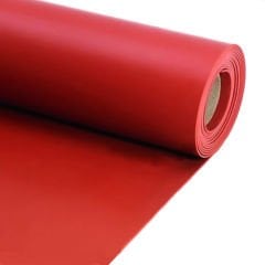 Silikon Levha Kırmızı 8 mm (En:1 Metre Boy: 0,25 Metre)