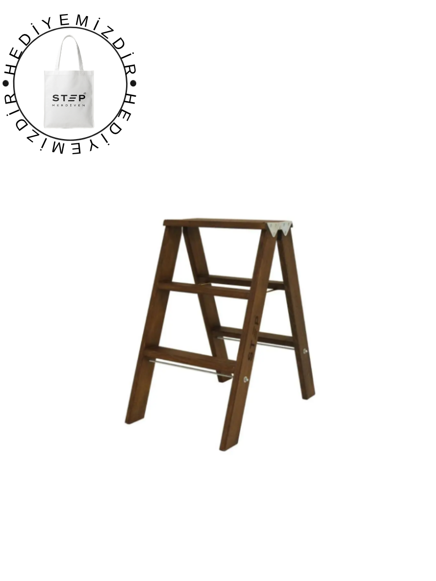 Step Gordios Çift Çıkışlı 2 Basamaklı Ahşap Merdiven