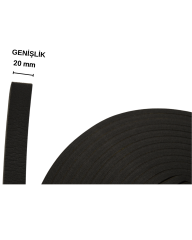 2 x 20 Mm (100 Metre) Yapışkanlı Epdm Sünger Şerit