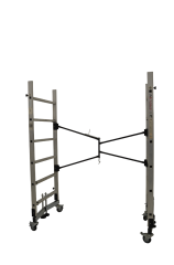 Kurulumu Kolay Katlanabilir İskele Geniş Basamaklı (2 Metre)