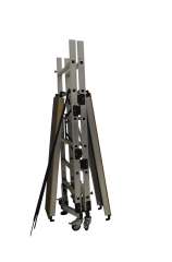 Kurulumu Kolay Katlanabilir İskele Geniş Basamaklı (2 Metre)