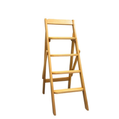 STEP İDA AHŞAP MERDİVEN 4 BASAMAKLI (MEŞE RENGİ)