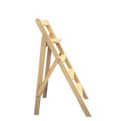 Step İda Ahşap Merdiven 4 Basamaklı (Doğal Renk)