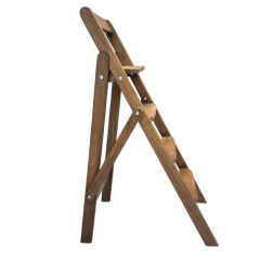 STEP İDA AHŞAP MERDİVEN 4 BASAMAKLI (CEVİZ RENGİ)