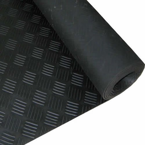 3 mm Milenyum Desenli Lastik Levha Siyah (En: 1,4 Mt Boy: 1 Mt)