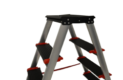 Alüminyum Çift Taraflı Merdiven 4+4