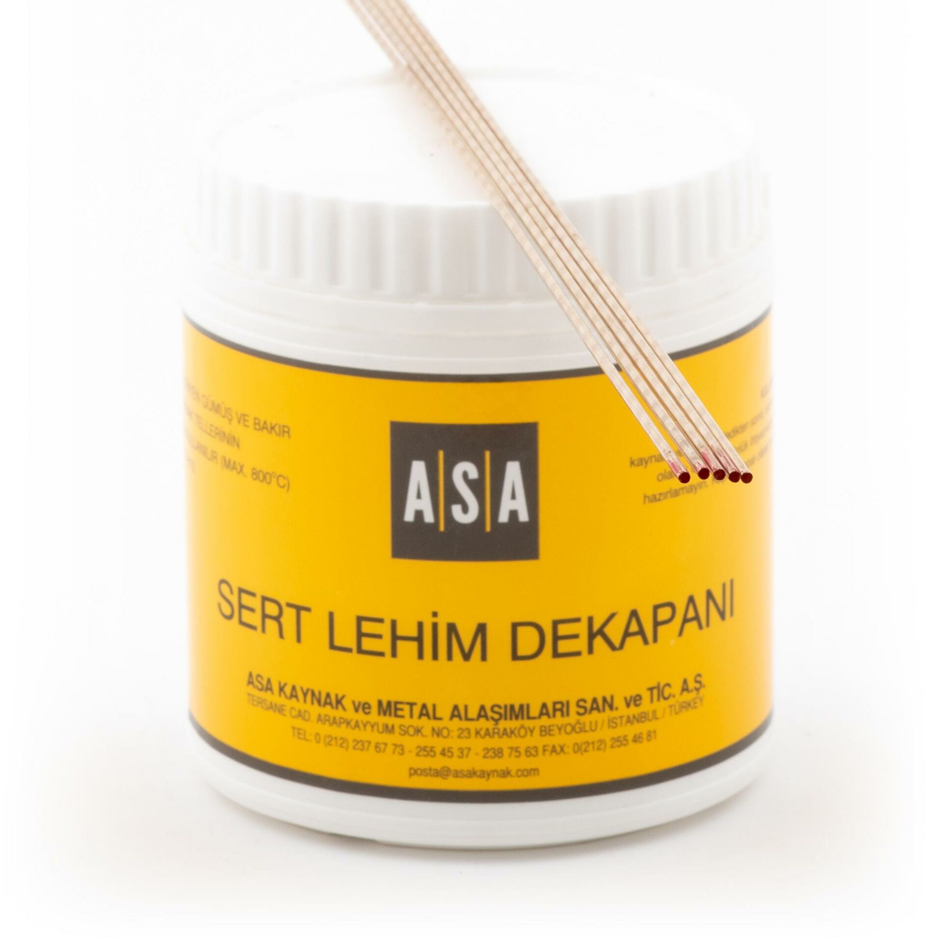 %30 Gümüş Kaynak Teli (5 Adet) + (500 gr) Asa-Flo  Gümüş Kaynak Dekapanı