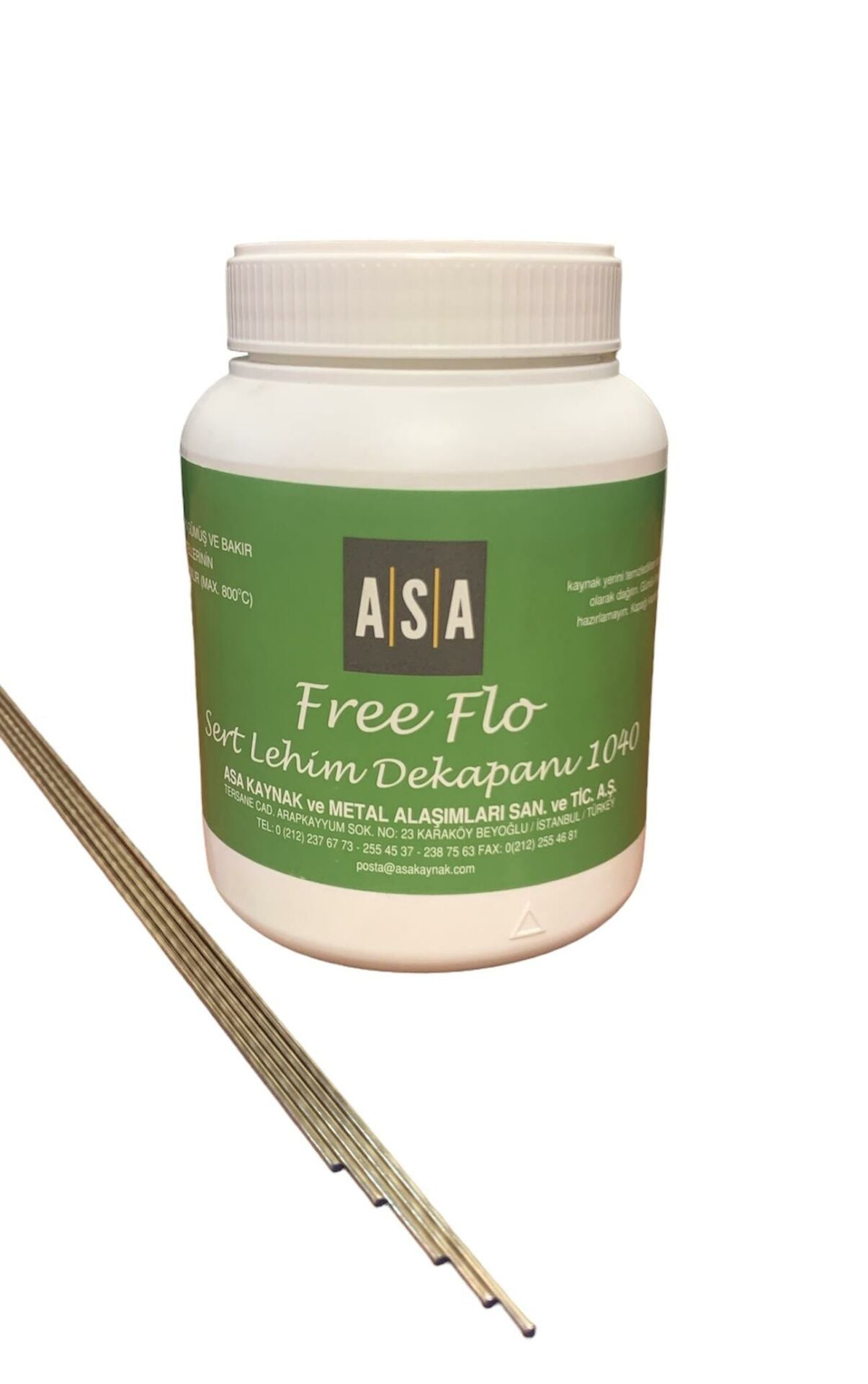 Gümüş Kaynak Teli %40 (5 Adet) +Gümüş Kaynak Dekapanı Free Flo (500 Gr)