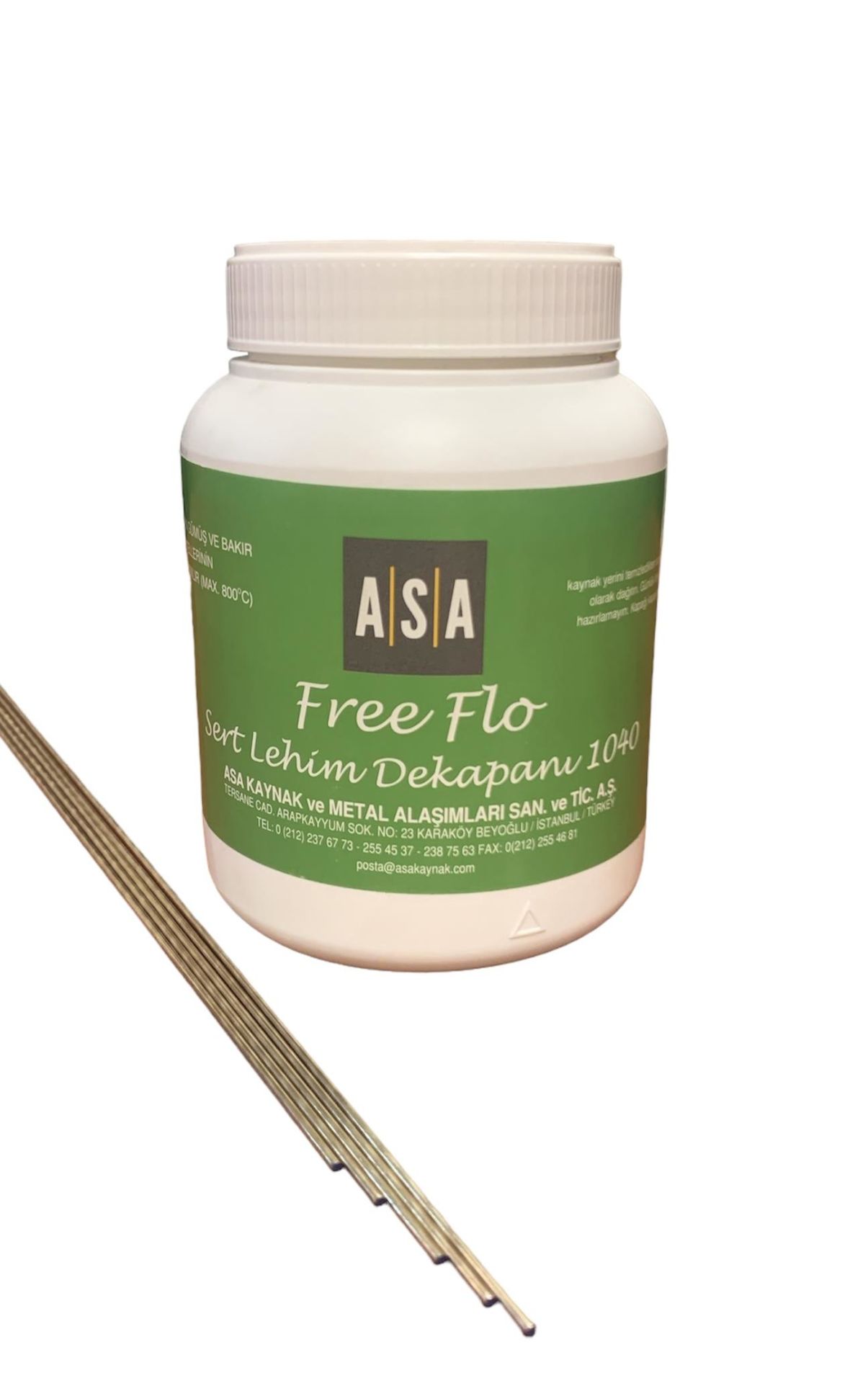%20 Gümüş Kaynak Teli (5 Adet) + (500 gr) Asa Free- Flo Gümüş Kaynak Dekapanı