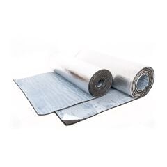 6 mm Alüminyumlu Yapışkanlı İzole Kauçuk Sünger  (En:1 Metre Boy:1 Metre)