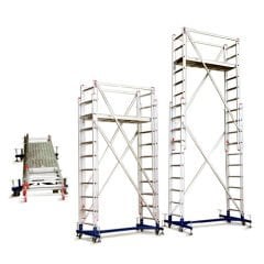 ALÜMİNYUM İSKELE 7 MT TELESKOPİK (FMI.13) (3,5 * 2 MT)