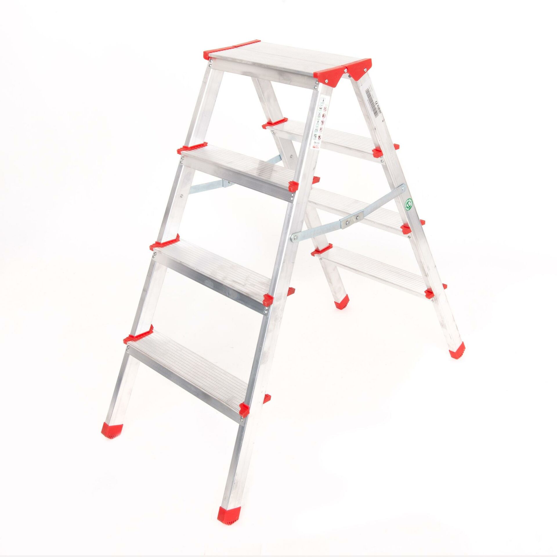 4 Basamaklı Çift Çıkışlı Alüminyum Merdiven 91 Cm (Accm.02)