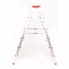 ALÜMİNYUM ÇİFT ÇIKIŞLI 6 BASAMAKLI MERDİVEN (137CM) (ACCM.04)
