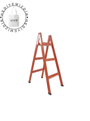 Step Frigya 3 Basamaklı Çift Çıkışlı Ahşap Merdiven (Yükseklik 1.10 Mt)