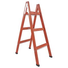 Step Frigya 3 Basamaklı Çift Çıkışlı Ahşap Merdiven (Yükseklik 1.10 Mt)