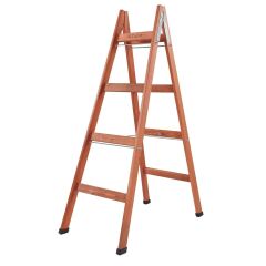 Step Frigya 4 Basamaklı Çift Çıkışlı Ahşap Merdiven (Yükseklik 1,40 Mt)