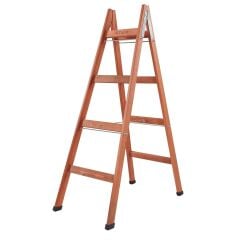 Step Frigya 4 Basamaklı Çift Çıkışlı Ahşap Merdiven (Yükseklik 1,40 Mt)