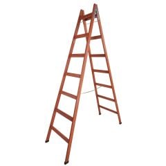 Step Frigya 7 Basamaklı Çift Çıkışlı Ahşap Merdiven (Yükseklik 2.30 Mt)