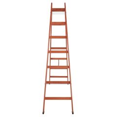Step Frigya 7 Basamaklı Çift Çıkışlı Ahşap Merdiven (Yükseklik 2.30 Mt)