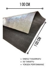 10 Mm Alüminyum Kaplı Polietilen Sünger Levha (En 1 x Boy 3 Metre)