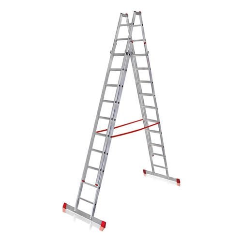 A Tipi Çift Sürgülü Alüminyum Merdiven 4,40 Metre (Atcsm.02)