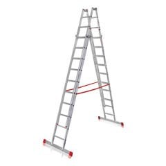 A Tipi Çift Sürgülü Alüminyum Merdiven 4,40 Metre (Atcsm.02)