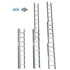 ÜÇ PARÇA SÜRGÜLÜ PTT TİPİ ALÜMİNYUM MERDİVEN 7,80 MT (ASM.11)