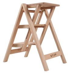 Step Apollo 3 Katlanabilir Ahşap Merdiven Tabure (3 Basamaklı)
