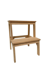 Step Pelops Ahşap Gürgen Basamaklı Tabure (Yükseklik 50 Cm)