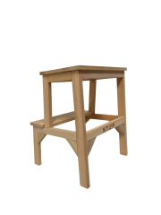 Step Pelops Ahşap Gürgen Basamaklı Tabure (Yükseklik 50 Cm)