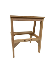 Step Pelops Ahşap Gürgen Basamaklı Tabure (Yükseklik 50 Cm)