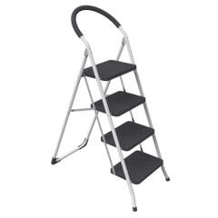 Pratik Geniş 4 Basamaklı Metal Merdiven (Sar1614)