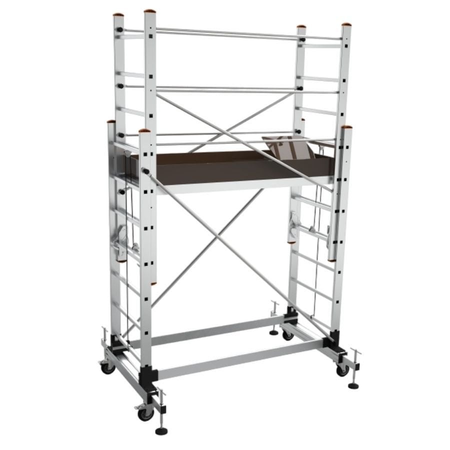 Alüminyum İskele 4 Metre Teleskopik (Sar7507) (2 *2 Mt)